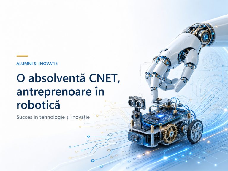 Frumoasă, deșteaptă și de succes la 26 de ani: O tânără din Târgu Jiu, fostă elevă a CNET, a pus bazele unei companii de IT specializată în robotică!