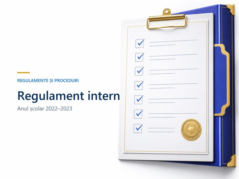 Regulament Intern an școlar 2022-2023