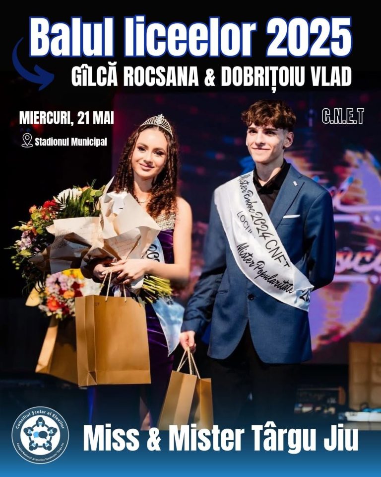 Rocsana Gîlcă și Vlad Dobrițoiu reprezintă CNET la Balul Liceelor 2025