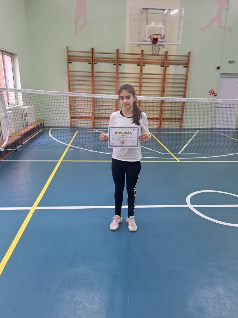 Cristiana Ștefania Duță – locul al II-lea la etapa județeană ONSS de badminton