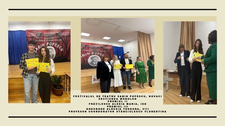 Premii la Festivalul-Concurs de Teatru „Sabin Popescu”, ediția a XXV-a