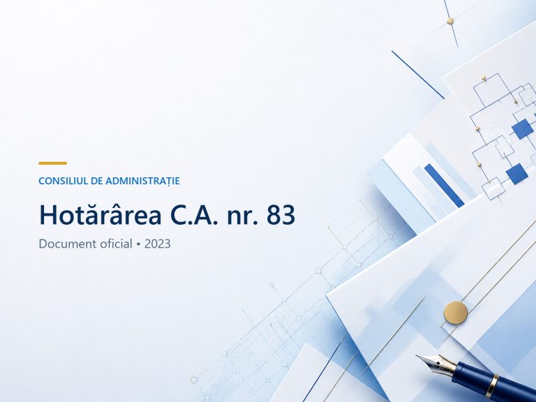 Hotărârea CA nr.83