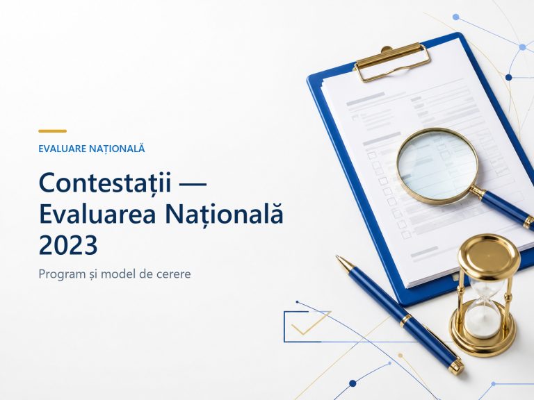 Anunț CONTESTAȚII – Evaluare Națională 2023