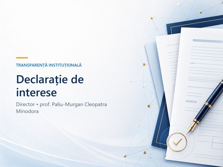 Declarație interese director prof. Paliu Murgan Cleopatra Minodora