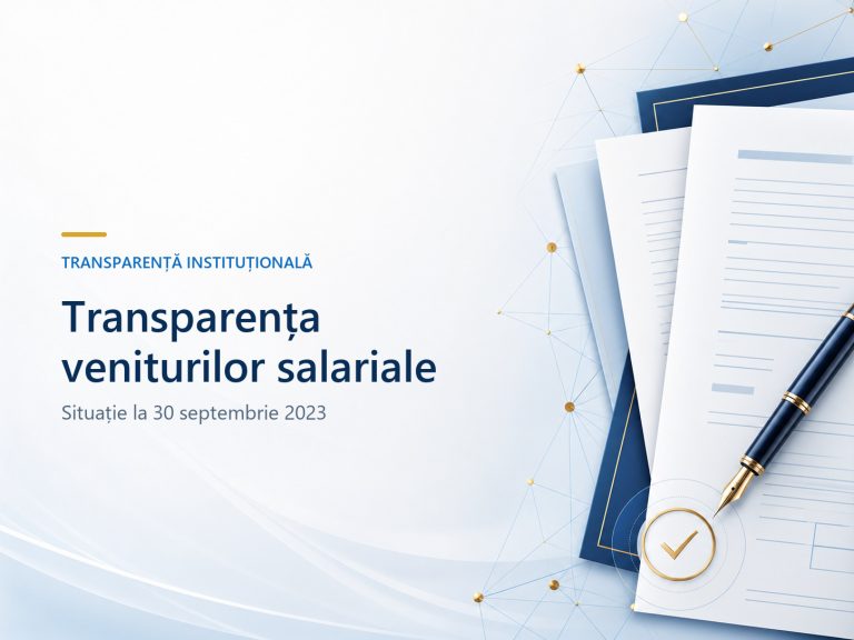 Transparența veniturilor salariale la data 30.09.2023. CNET.