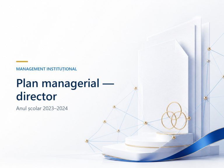Plan managerial director, an școlar 2023-2024