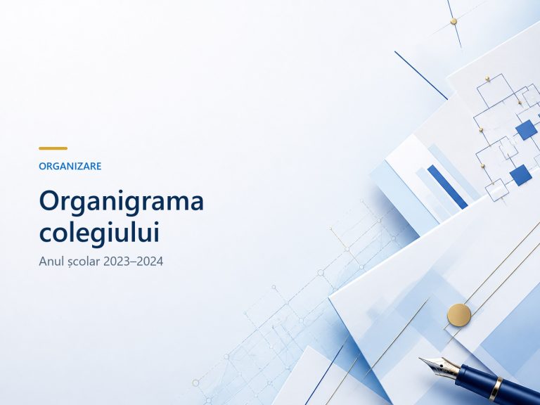 Organigrama an școlar 2023-2024