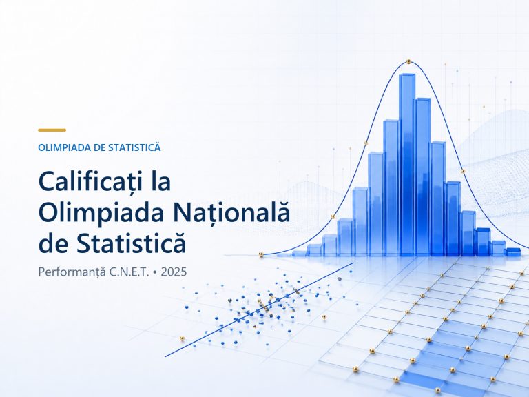 Elevi de la Colegiul Național Ecaterina Teodoroiu, calificați la Olimpiada Națională de Statistică