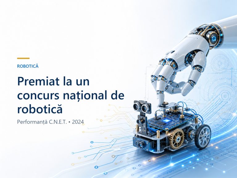 Premiat la un concurs național de robotică