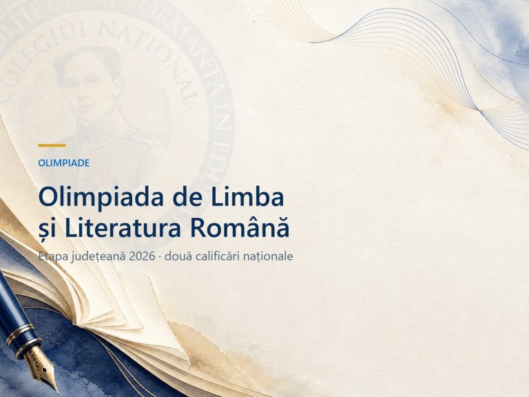 Olimpiada de limba și literatura română – etapa județeană 2026