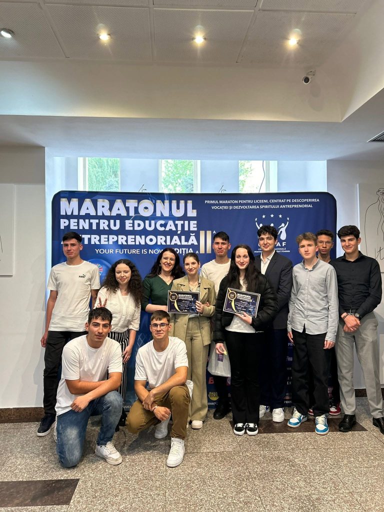 Două mențiuni la Maratonul pentru Educație Antreprenorială 2024