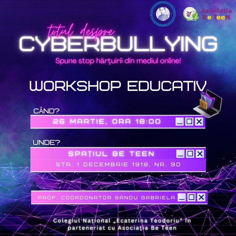 Workshop educativ despre cyberbullying – 26 martie 2025