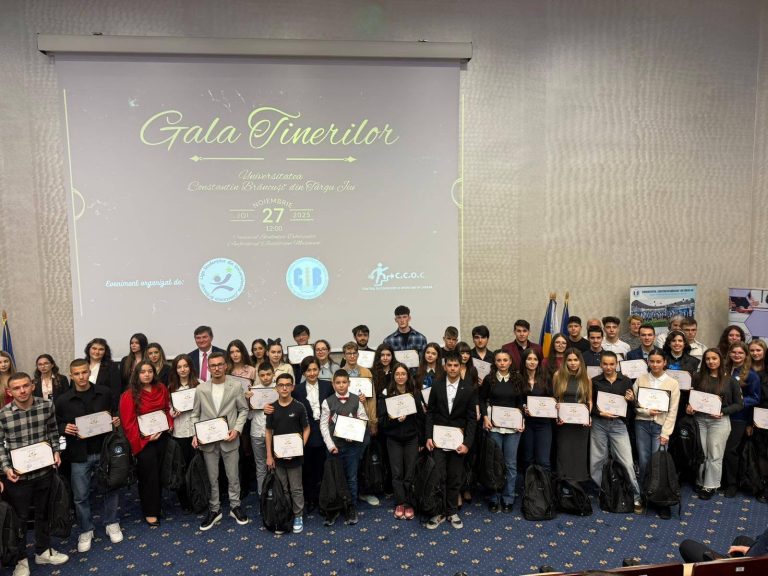 Elevii CNET, premiați la Gala Tinerilor Gorjeni 2025