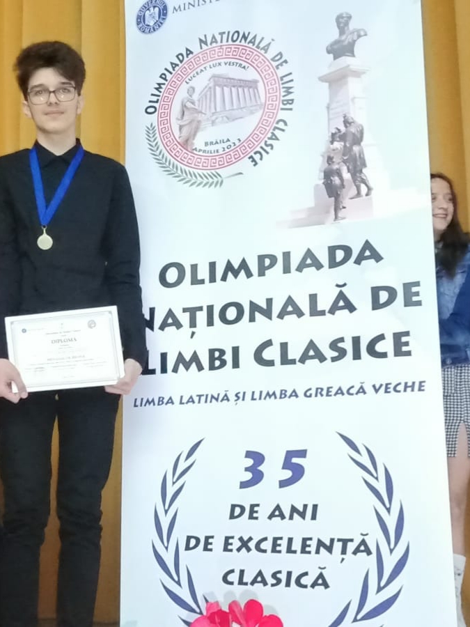 Tudor Lambu – medalie de bronz la Olimpiada Națională de Limba Latină – fotografia 1