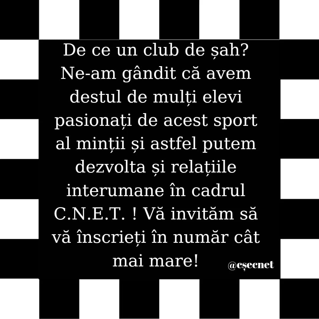 Clubul de Șah al CNET – înscrieri și activități – fotografia 2