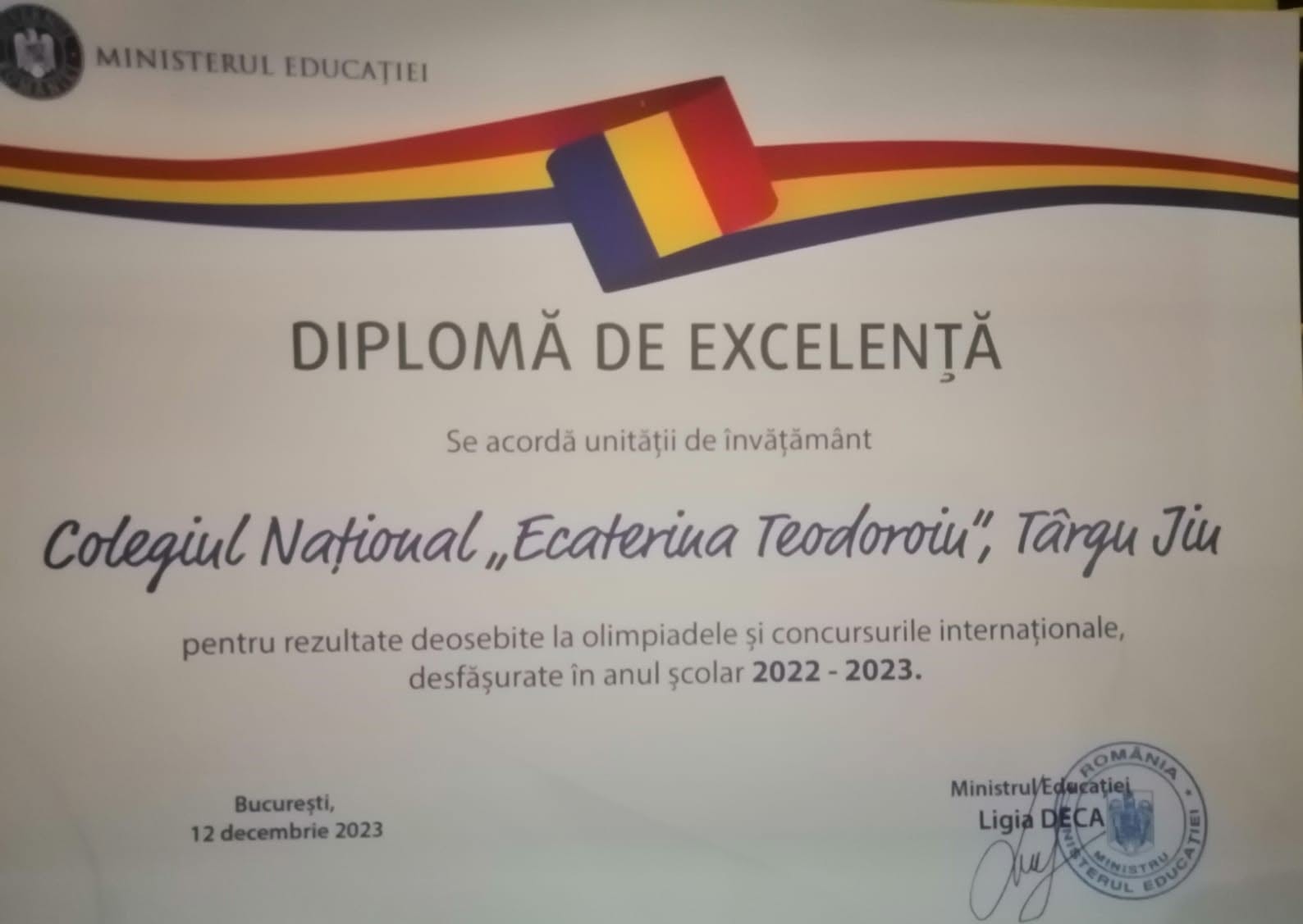 Mario Scurtu și profesorul Gheorghe Neamțu, premiați de Ministerul Educației – fotografia 3