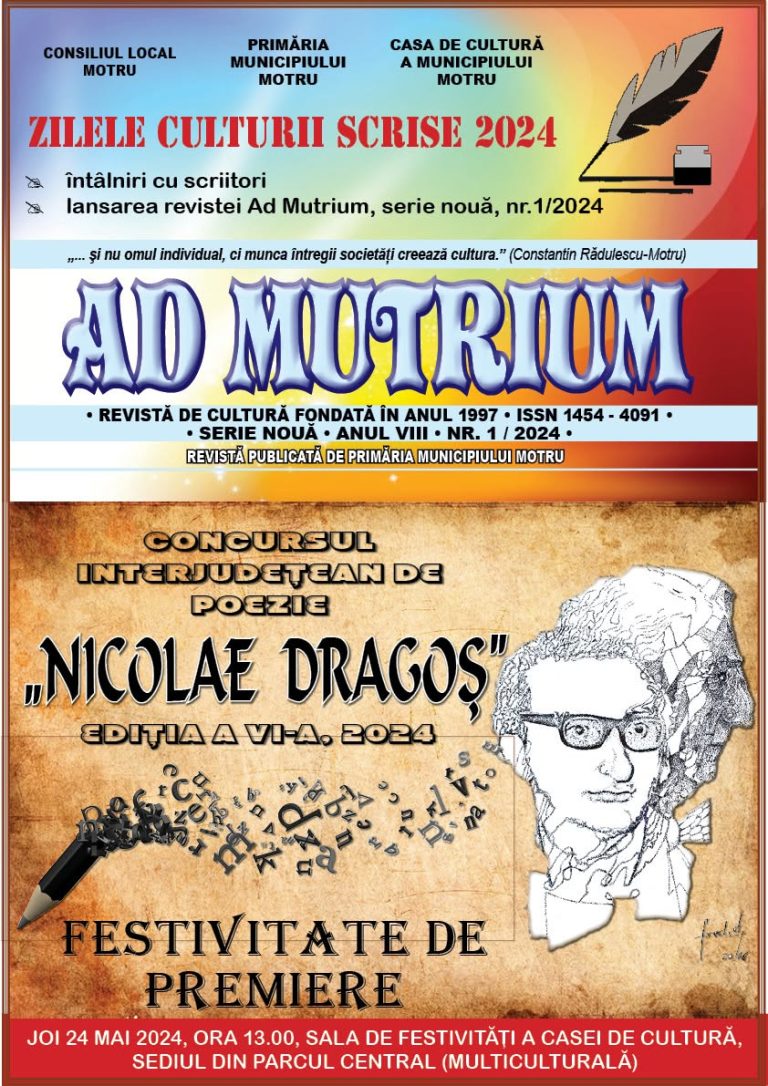 Alexandra Păuna – mențiune la Concursul Interjudețean de Poezie „Nicolae Dragoș”