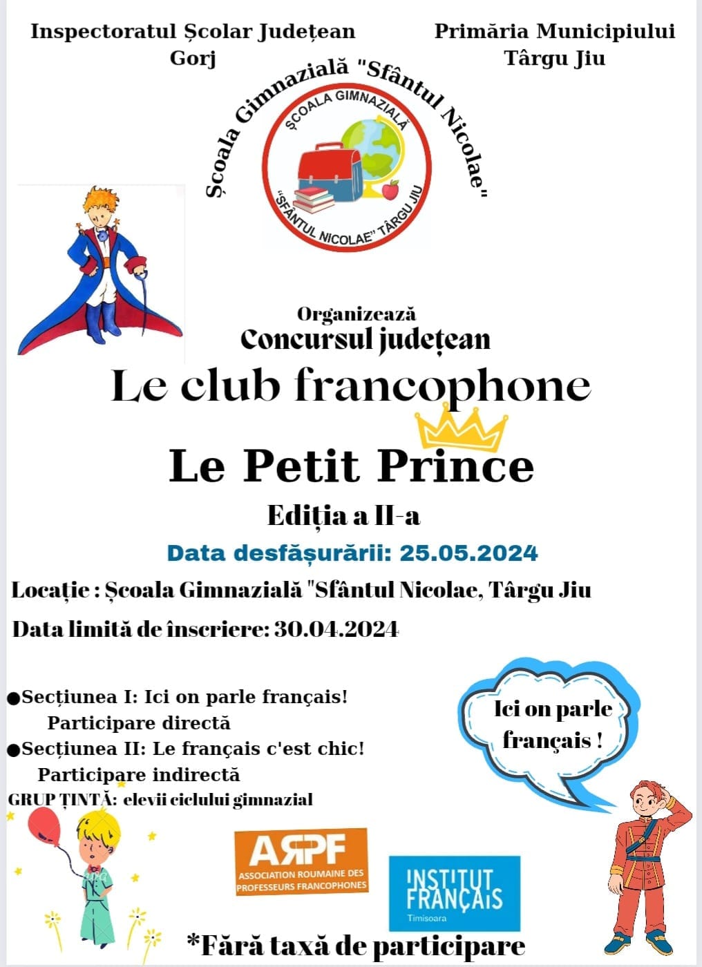 Mențiune la Concursul județean „Le Petit Prince” – fotografia 1
