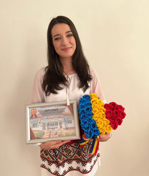 Alexandra Ștefania Popescu – cetățean de onoare al comunei Scoarța