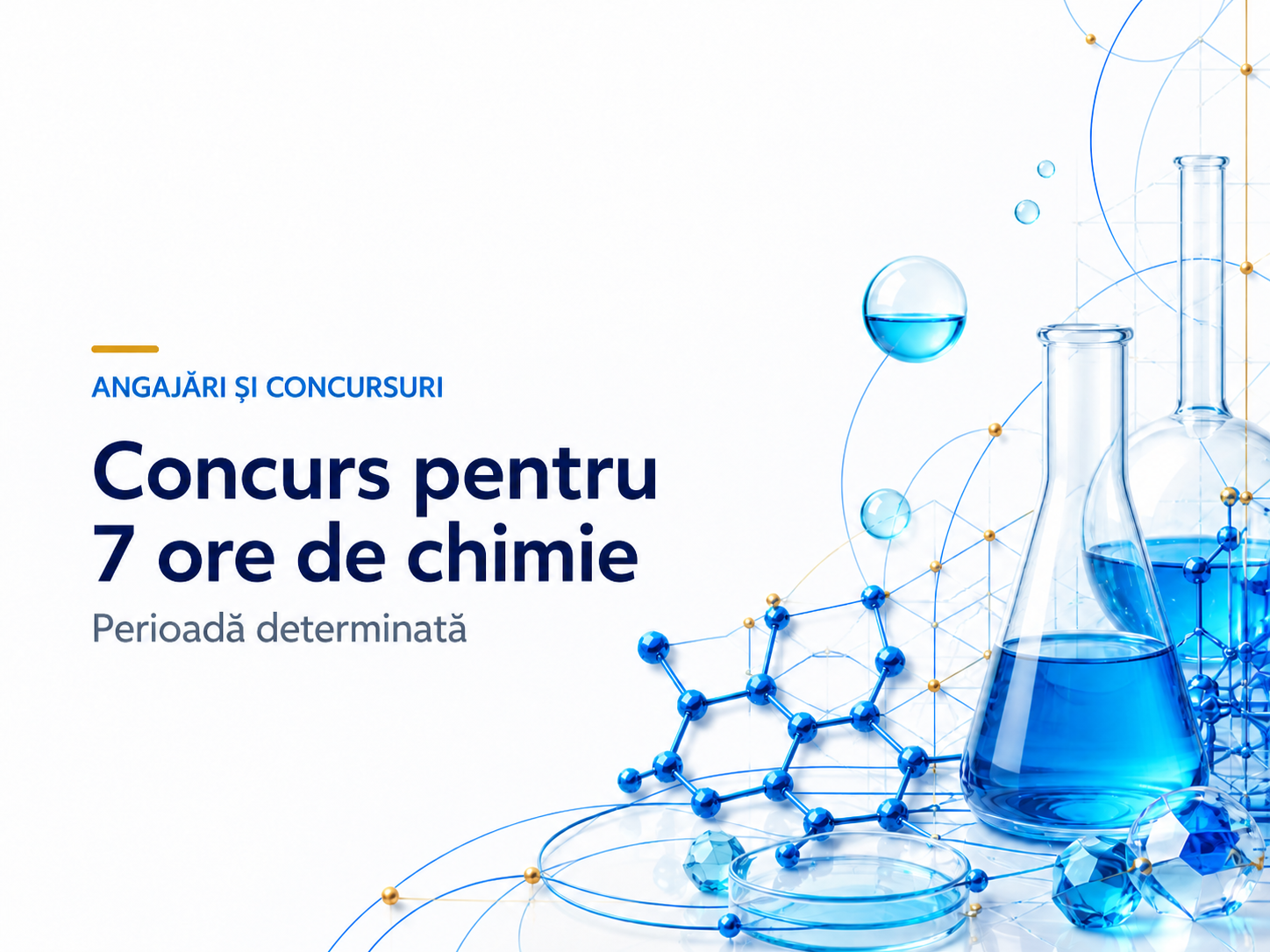 Concurs pentru 7 ore de chimie – perioadă determinată