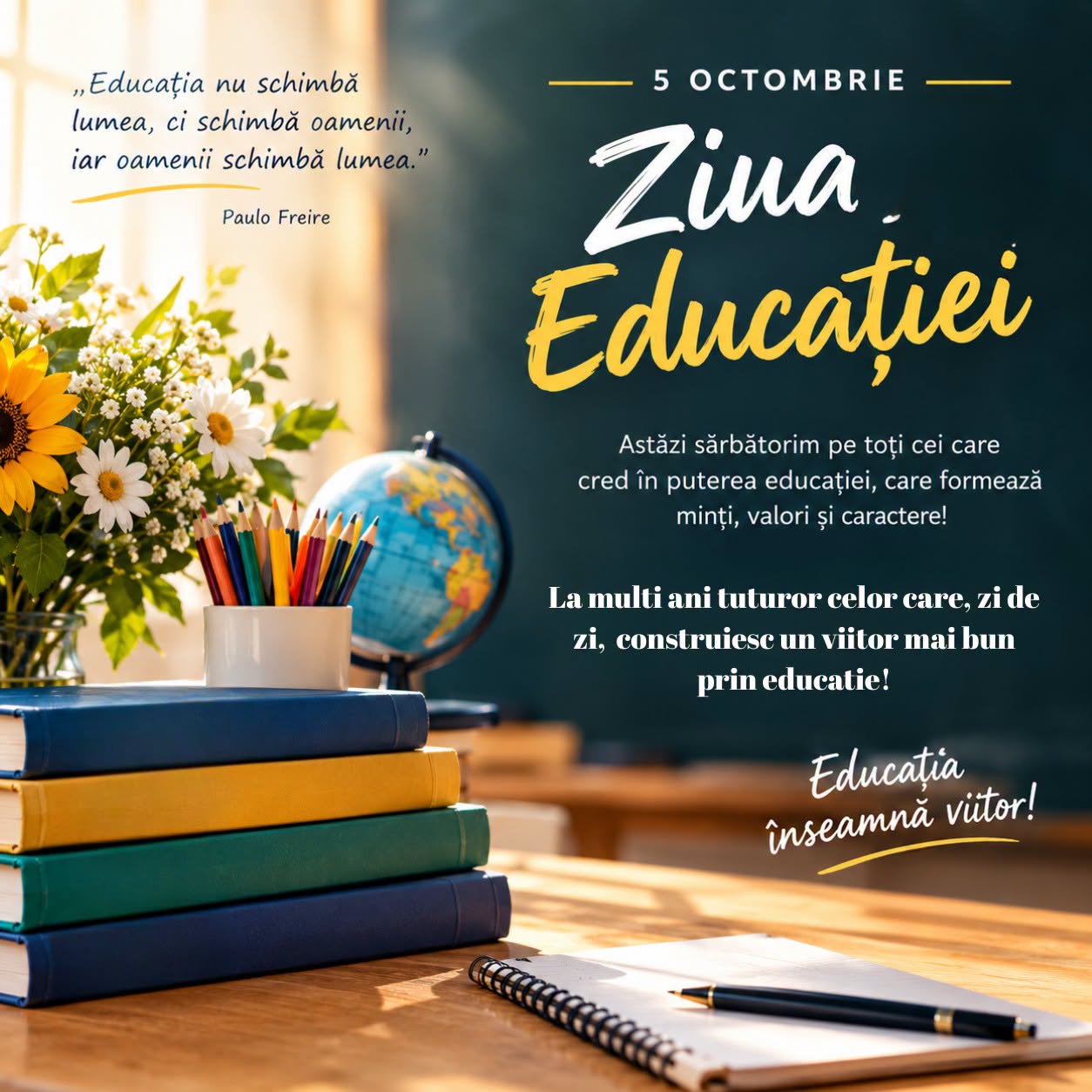 5 octombrie – Ziua Educației