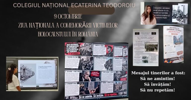 Să ne amintim! Să învățăm! Să nu repetăm! – Comemorarea victimelor Holocaustului