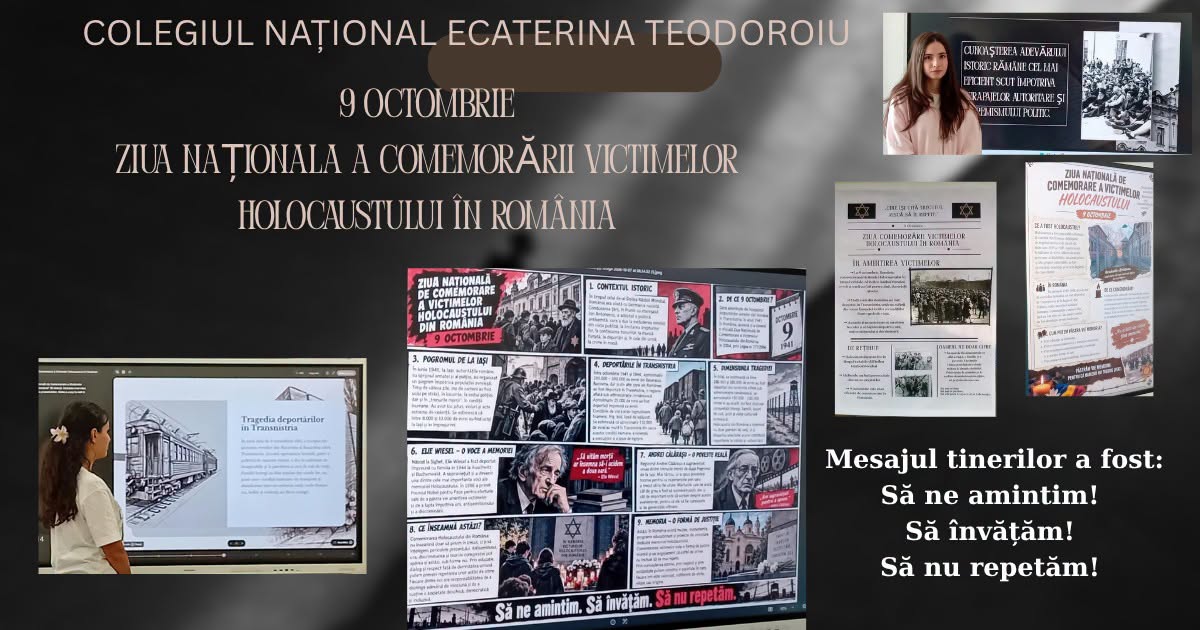 Să ne amintim! Să învățăm! Să nu repetăm! – Comemorarea victimelor Holocaustului