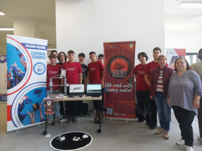 Noua echipă de robotică a CNET, prezentă la Târgul de Științe